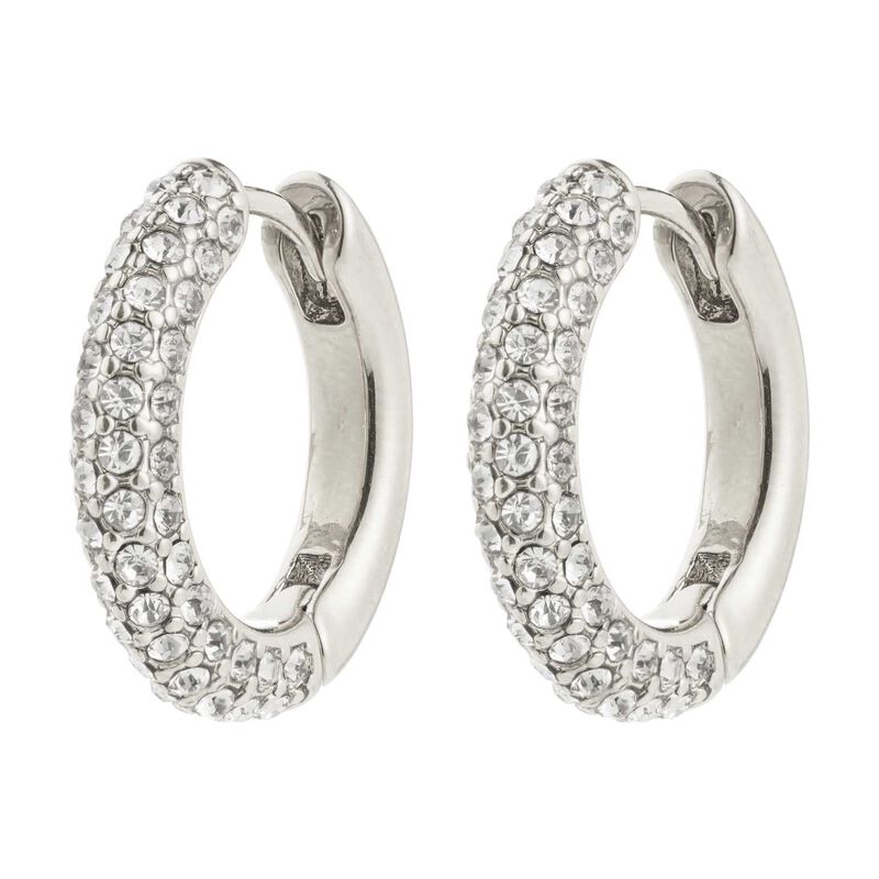 Pilgrim Tatum Recycled Crystal Earrings - Silver Plated image number 0
